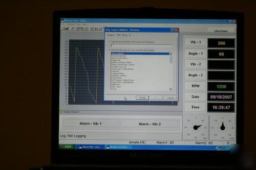 Portable balance & vibration monitor system no renishaw