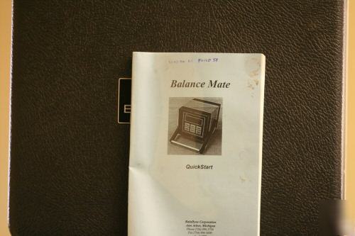 Portable balance & vibration monitor system no renishaw