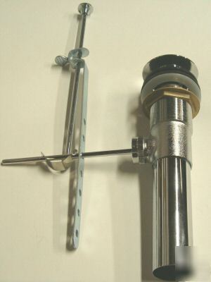 #SR33 - chrome lavatory pop-up assembly