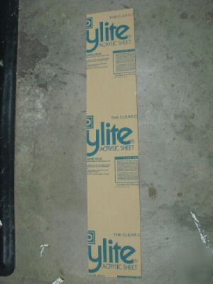 43 x 8 inches translucent white remnant acrylic plastic