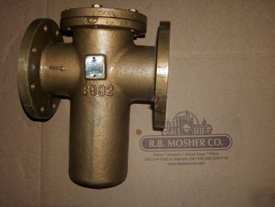 4â€ s & f bronze basket strainer model bf b