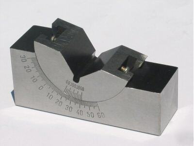 Precision adjustable 0 - 60Â° angle block ground .0002