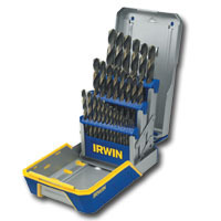 29 piece drill bit set, black & gold oxide