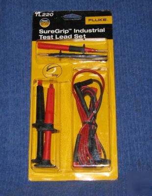 Fluke sure grip industrial test grip set, model TL220