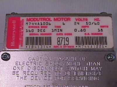 New honeywell modutrol motor M744A1006 24V hvac M744A 