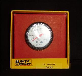 New street phantom auto meter oil pressure gauge 2 1/16