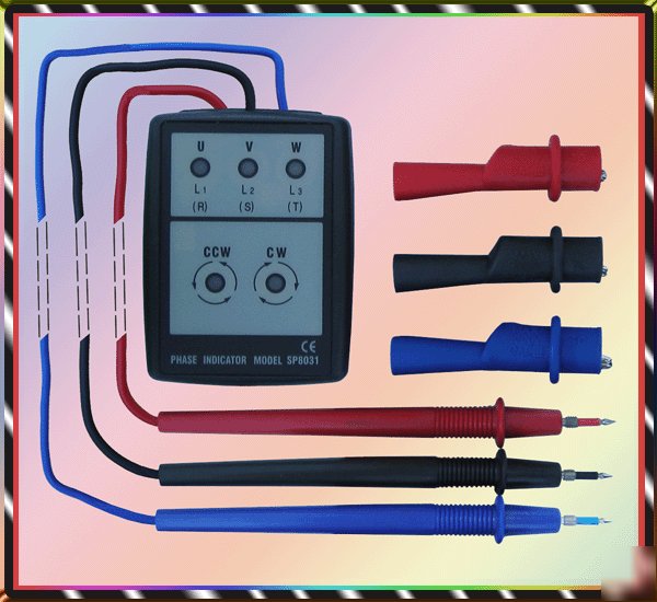 Digital phase indicator w/ open phase checker & buzzer