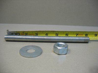 5/8-11X8IN. threaded grade 2 carbon steel threaded stud