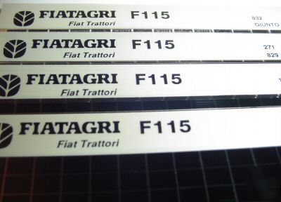 New fiat F115 tractor parts catalog microfiche