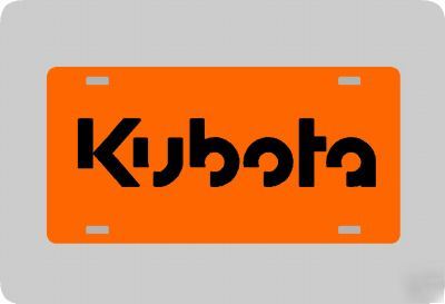 New kubota license tag kubota tractor lawnmower