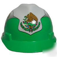 New msa mexican flag hardhat hard hat