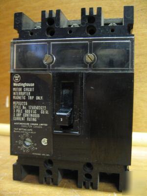 Westinghouse circuit breaker MCP0322S 3AMP 3 a 3A amp