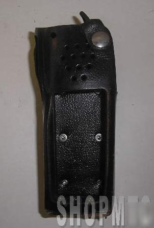 Police radio holder w/belt clip