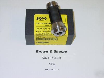 New brown & sharpe no 10 collet 29/64