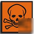 Skull & crossbones sign-adh.vinyl-230X230MM(ha-034-ag)