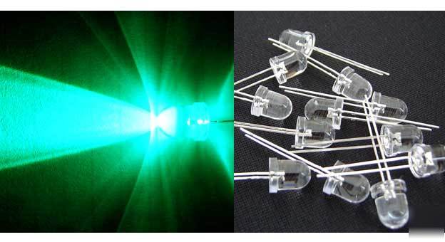 10 sets 12MM green 12V ready 13000MCD led leds