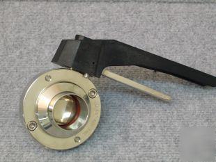 Hygienic stainless steel butterfly valve 4