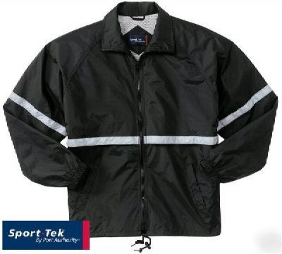 Sport-tek nylon reflective coach's jacket 3X