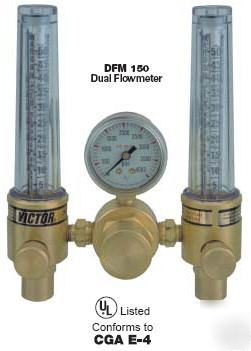 Victor 0781-1153 dfm 150-580 dual flow reg/flowmeter 