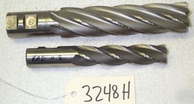 New (2) duramill hss end mills, 1