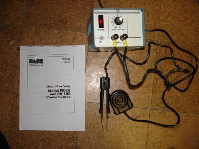 Pace pulse power source pr-10, resistance tweezer ct-20