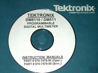 Tek DM5110 / DM511 operating & service manuals 2 vols.