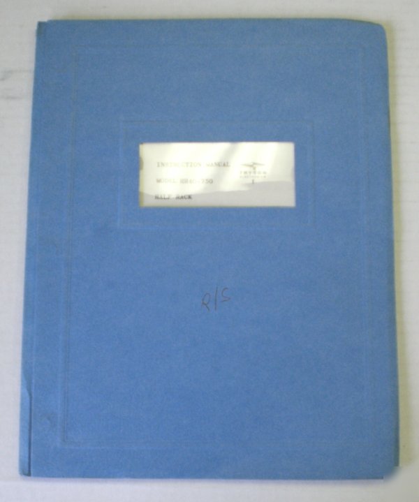 Trygon HR40-750 instruction manual - $5 shipping 
