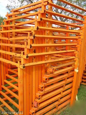 Nestainer pallet racks 2400 lb cap ea. stack 4 high