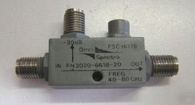 Omni-spectra 2020-6618-20 20 db 4 - 8 ghz dir coupler