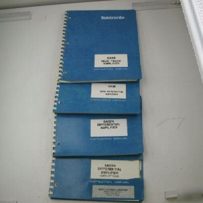 Tektronix 5A-series AMPLIFIER4 instruction manual combo