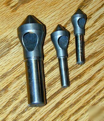  90 degree 3 piece countersink & deburring tool set