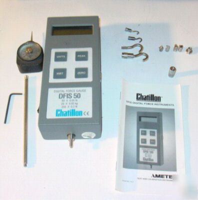 Chatillon dfis-50 digital force gauge push pull meter