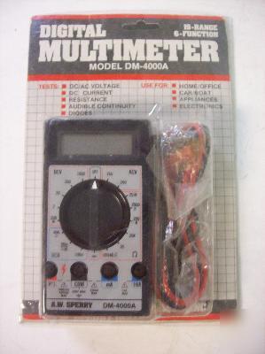 New a.w. sperry digital mulitmeter dm-4000A