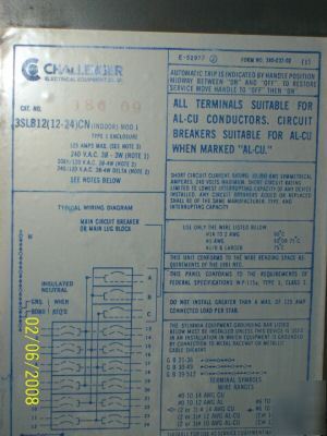 New challender circuit breaker box indoor type 1 case