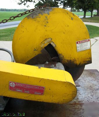 20 hp everett abrasive cut-off saw 20-22 