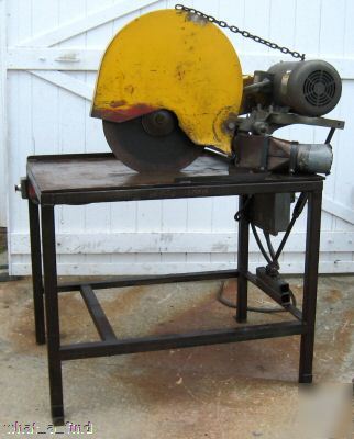 20 hp everett abrasive cut-off saw 20-22 