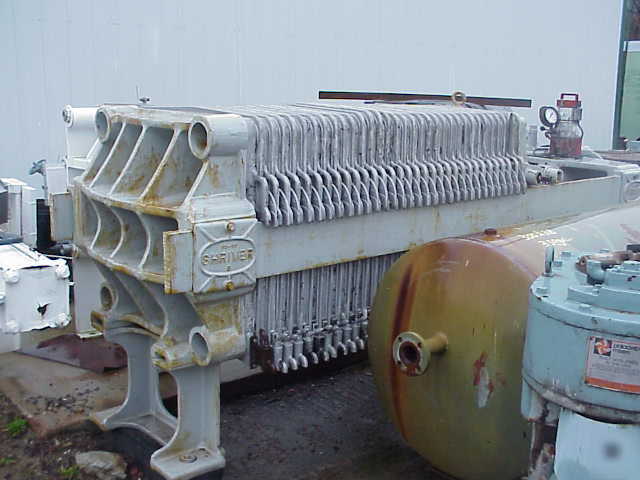 Large aluminum shriver plate and frame filter press