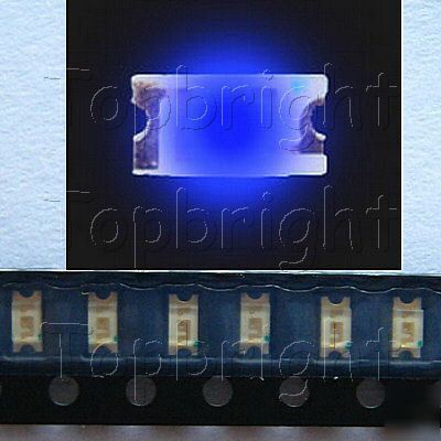 500 pcsÂ 0805 smt smd 200-250 mcdÂ blue led free ship
