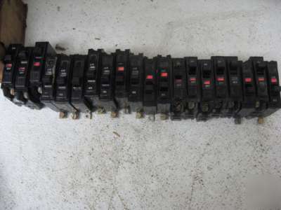 Square d 20 amp. swd circuit breakers lot of 20