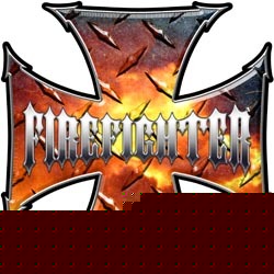 Firefighter decal reflective 6