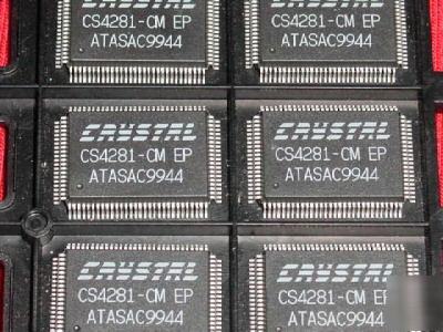 7 pcs. crystal# CS4281-cm, qfp package