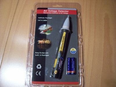 New volt stick style voltage detector with flashlight 