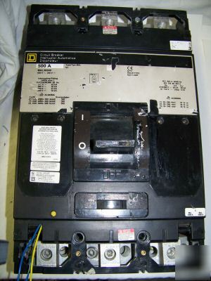 Square d MAL36500 circuit breaker mal 600 v 500 amp 3 p