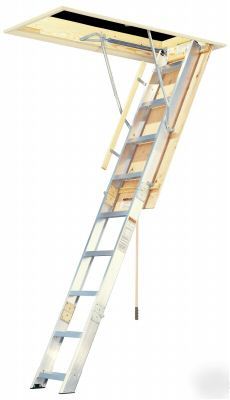 10'3 al attic ladder 22 in. 300 lb cap.