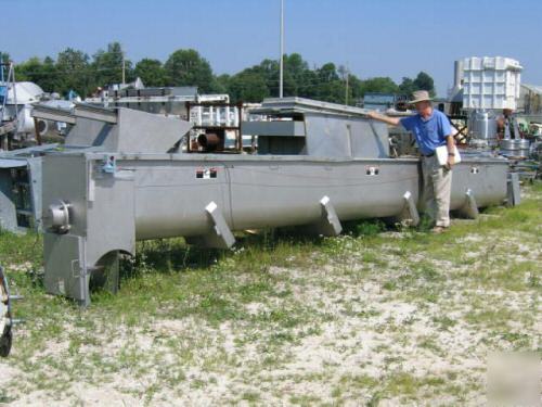 18â€ dia x 24â€™ long wolfking ss screw conveyor (4721)