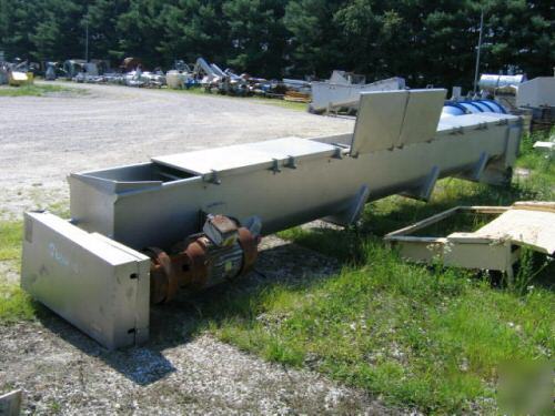 18â€ dia x 24â€™ long wolfking ss screw conveyor (4721)