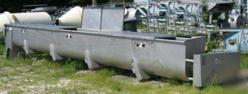 18â€ dia x 24â€™ long wolfking ss screw conveyor (4721)