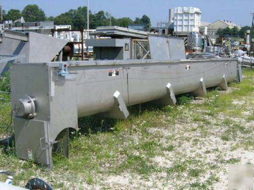 18â€ dia x 24â€™ long wolfking ss screw conveyor (4721)