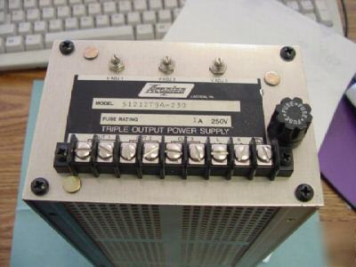 Acopian linear 51212T9A-230 triple power supply