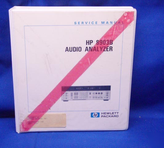 Hp 8903B audio analyzer service manual volume 2